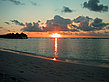 Sonnenuntergang auf den Malediven Foto 