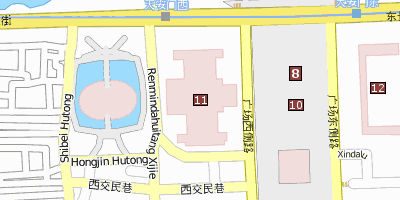 Große Halle des Volkes Peking Stadtplan