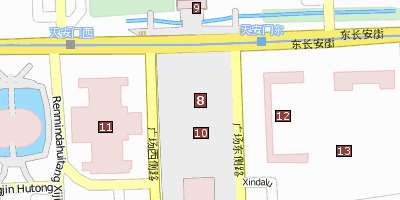Stadtplan Platz des himmlischen Friedens